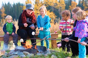 Family campfire