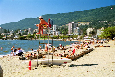 Ambleside Beach, Vancouver North Shore.